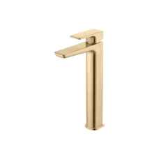 Chard Brushed Brass Tall Basin Mixer